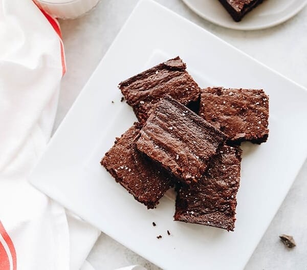 The ultimate grain-free brownie - a healthy brownie recipe made with almond flour, ghee and other nutritious ingredients from The Healthy Maven.