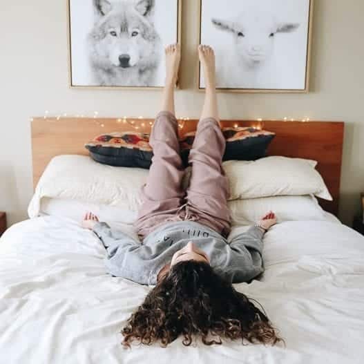 Struggling with sleep issues or looking to build better sleep hygiene? Try yoga for sleep! These yoga poses will help relax your body into a restful night of sleep. #yoga #yogaforsleep #sleep